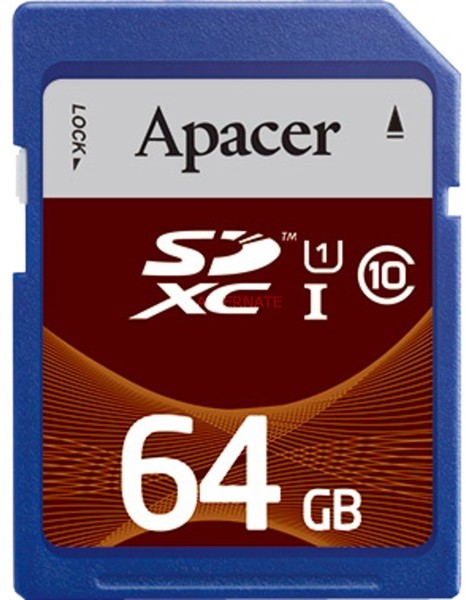 Apacer SDXC 64GB (AP64GSDXC10U1-R)