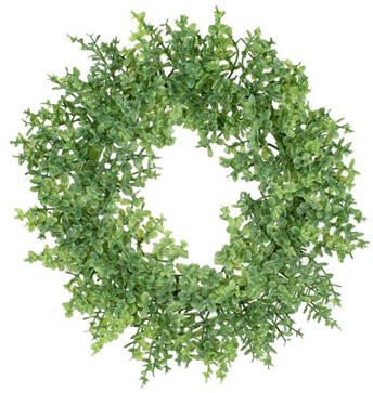 Sztuczny wieniec Buxus zielony, śr. 16 cm