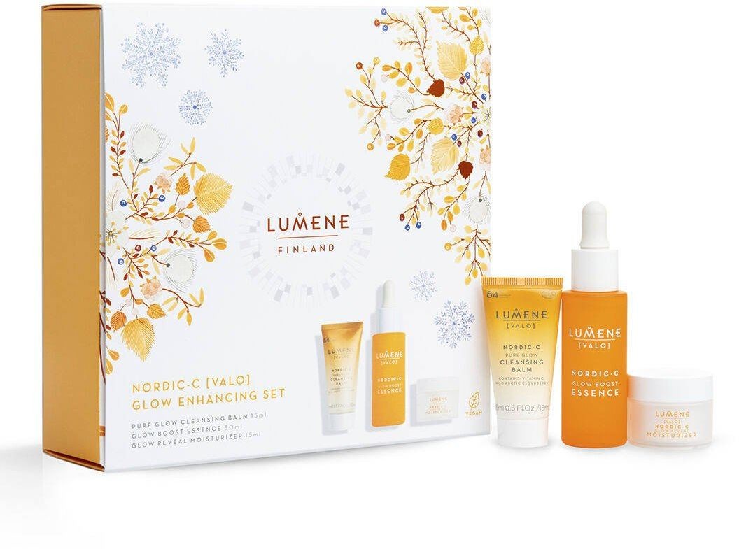 Lumene Zestaw Prezentowy Valo Glow Enhancing Balsam Oczyszczający + Esencja + Krem LU-7768