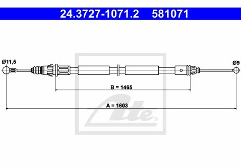 ATE Cięgno, hamulec postojowy 24.3727-1071.2