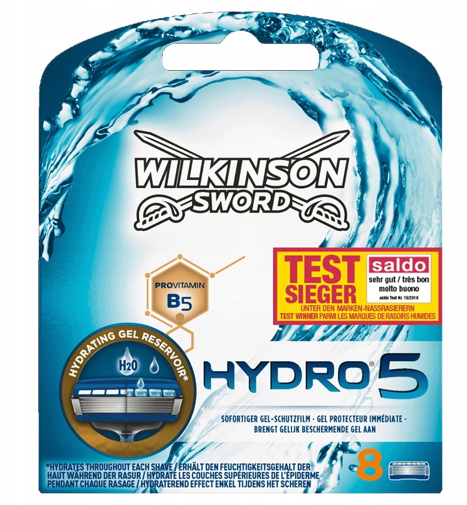 Wilkinson Hydro 5 wkłady ostrza nożyki x8