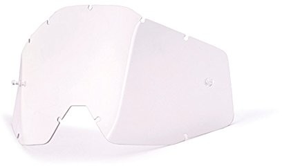 Unbekannt 100% zamienne szybki do gogli Racecraft/Accuri/Strata, przezroczyste, antymgielne, w rozmiarze uniwersalnym 51001-010-02