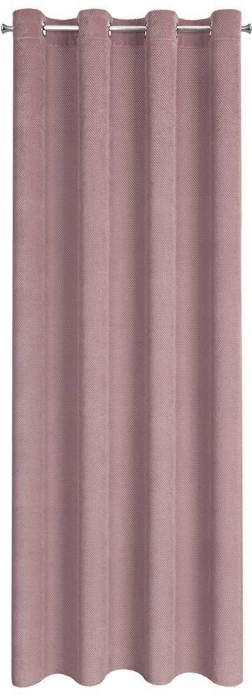 Euro Firany Zasłona Velvet Eliza 140 x 250 Przelotka Pudrowy 1222692