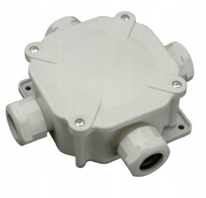 Puszka hermetyczna n/t z dławikami IP67 75x75x33mm