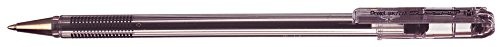 Pentel 1,0 mm średnia końcówka doskonały długopis kulkowy z atramentem na bazie oleju - czarny BK77M-A