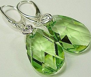 Swarovski PROMOCJA Kolczyki Migdały CERTYFIKAT