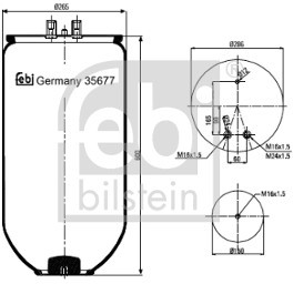 FEBI Mieszek, klimatyzacja FEBI 35677