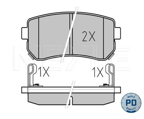 Wulf Gaertner Autoparts Zestaw klocków hamulcowych, hamulce tarczowe Wulf Gaertner Autoparts 025 243 2015/PD