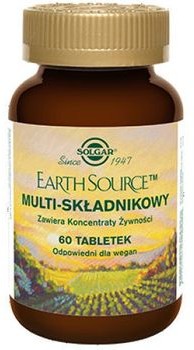 Solgar Polska Earth Source Multi-składnikowy Zawiera Koncetraty Żywności 60 Tabletek