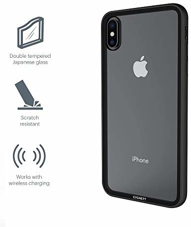 Cygnett Cygnett ozon 9H szkło hartowane etui z wbudowanym zderzakiem do Apple iPhone XS Max czarne CY2642OZONE