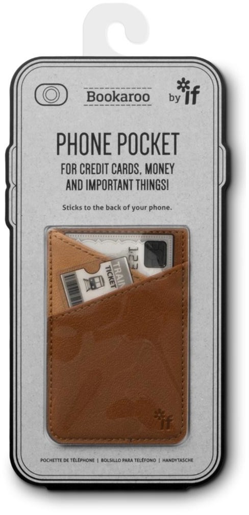 IF Bookaroo Phone pocket portfel na telefon brąz