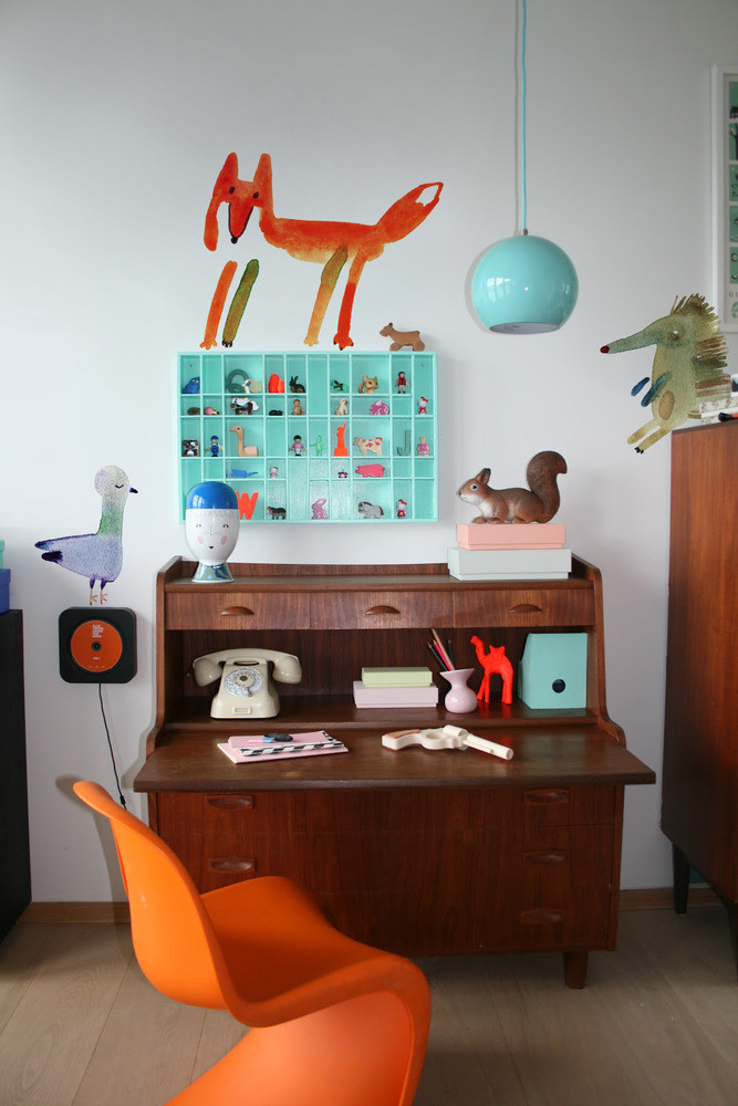 Coloray.pl Naklejki na ścianę Akwarelowe Zwierzaki BubbleFree