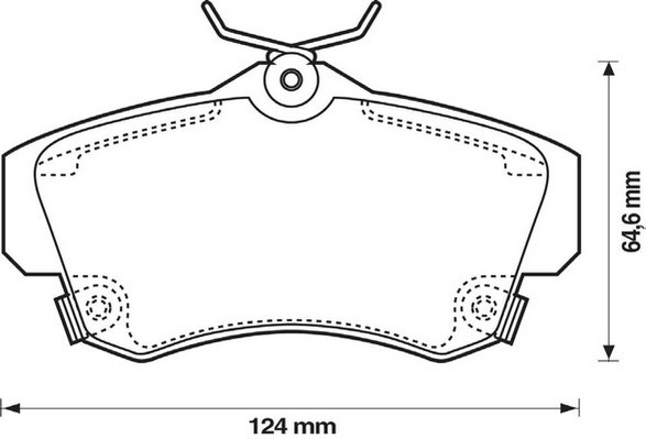 JURID Zestaw klocków hamulcowych hamulce tarczowe 573033J