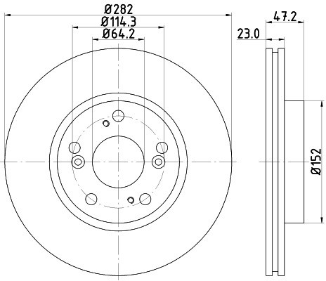 HELLA PAGID Tarcza hamulcowa PAGID 8DD355118-131