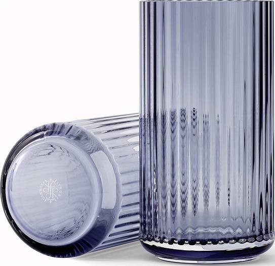 Lyngby Wazon Lyngby szklany Blue 20 cm 201121