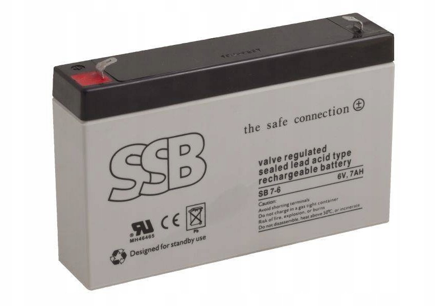 SSB Akumulator Sb 7-6 6V 7Ah Agm do Ups