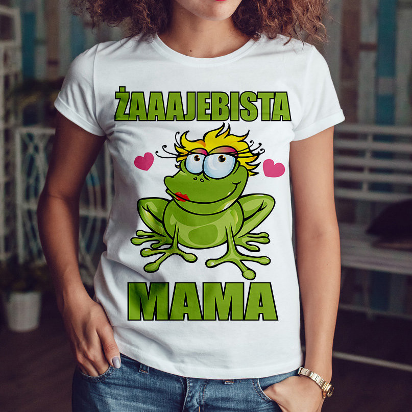 Poczpol Żaaajebista mama - koszulka damska 42918-G