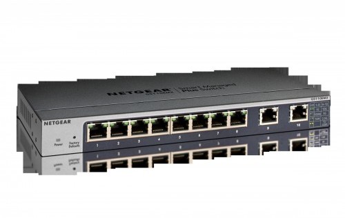Netgear 8-Port Gigabit Ethernet Smart Managed Plus Switch with 2-Port 10G/Multi-Gig Uplinks GS110EMX-100PES
