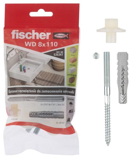 Fischer Zestaw kołków do montażu WD 10X60MM