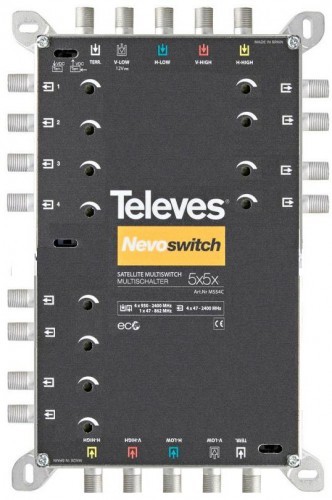 Televes Multiswitch Nevoswitch MSW 5x5x12 714504 MS0512TELEVES