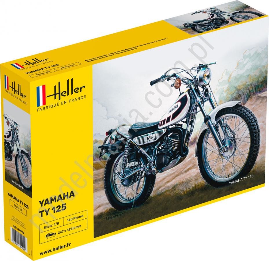 Zdjęcia - Model do sklejania (modelarstwo) Heller Motocykl trialowy Yamaha TY 125 80902 