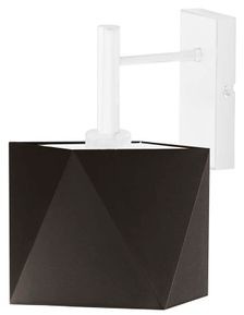 Lysne Kinkiet KIOTO stelaż biały abażur brązowy 8890713