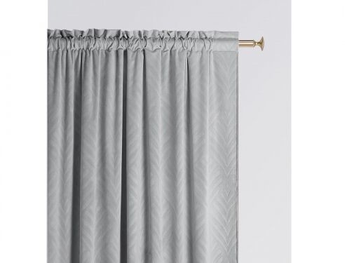 Room99 ZASŁONA WELUROWA LEAFLY - SZARA 140x280 TAŚMA 5908224061379