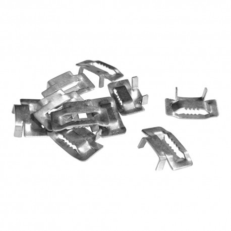 Doktorvolt 10szt. Zapinka ze stali nierdzewnej z zębami Ear-Lock 19mm gat.201 L-B 4920 DV-4920-LZZ