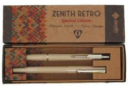 Zenith Komplet Omega retro w etui beż