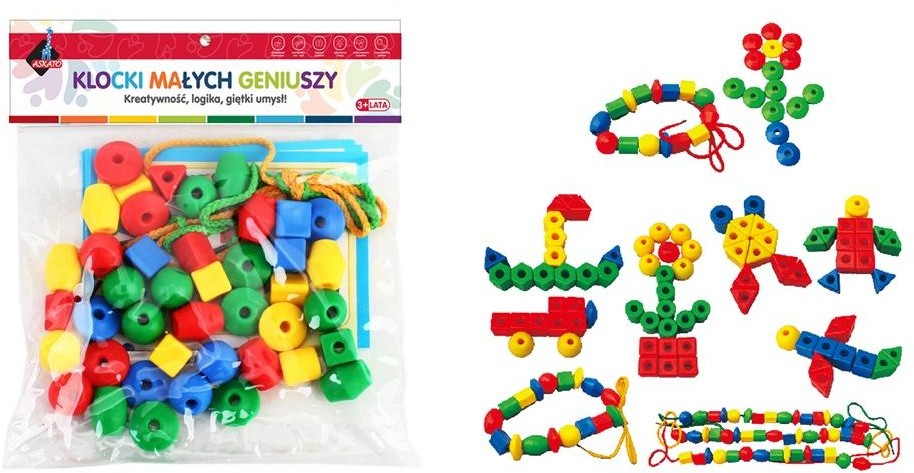 Askato Klocki Geometryczne 40 elementów