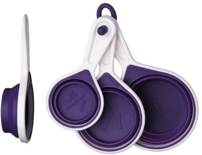 Premier Housewares Premier housewares Zing składanej kubek z miarką 4 sztuki Fioletowy 0807013