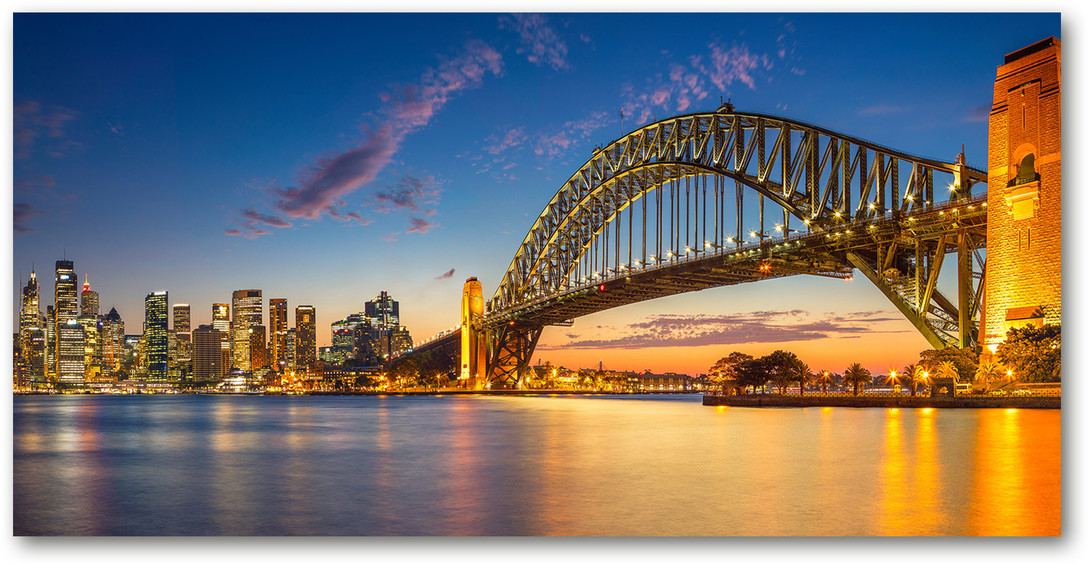 Foto obraz szkło akryl Panorama Sydney