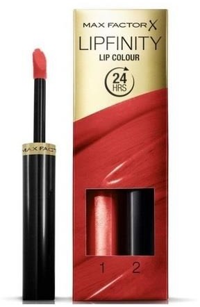 Max Factor Lipfinity Lip Colour trwała pomadka do ust 2,3ml + Top Coat 1,9g