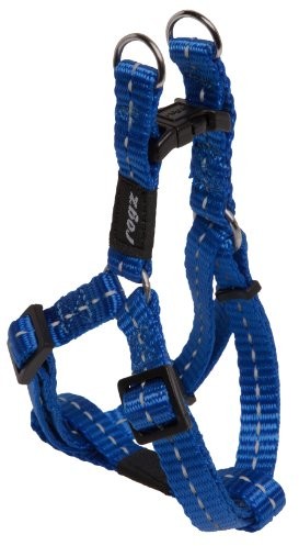 Rogz Utility Small 3/8 cala nitelife regulowane odblaskowa dla psów Step-in-Harness, niebieski