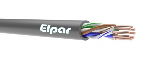 Kabel FTP KAT 5E 4x2x0,5 1m