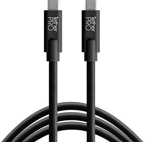 Фото - Кабель Tether Tools przewód TetherPro USB-C / USB-C 4.6 m czarny 