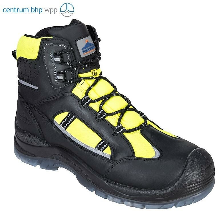 Portwest FC59 TRZEWIK COMPOSITELITE RETROGLO S3 WR ESD; ŻÓŁTY