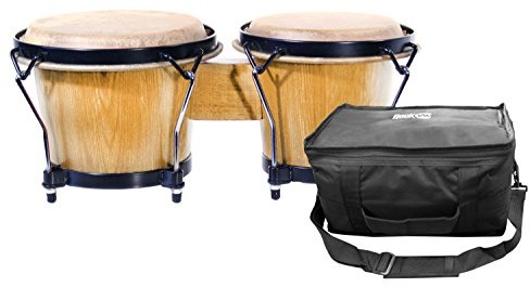 RockJam Tech części bongo Set (17,8 cm i 20,3 cm), naturalny [UK z importu] RJ-100300