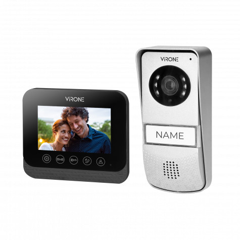 Orno Zestaw wideodomofonowy bezsłuchawkowy, kolor, 4,3