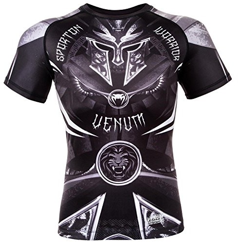 Venum mężczyzn Gladiator 3.0 krótkie rękawy-Rashguard, czarny, S 02987-108-S