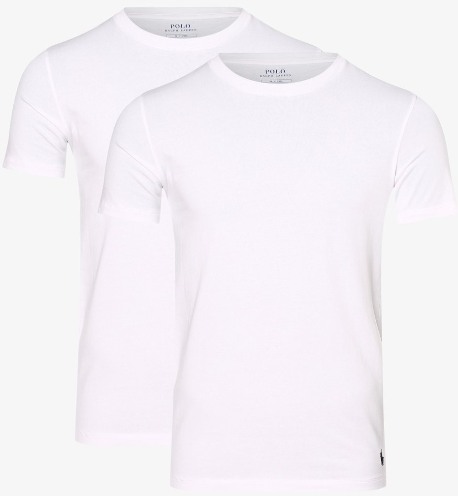 Ralph Lauren Polo Polo T-shirty męskie pakowane po 2 szt., biały