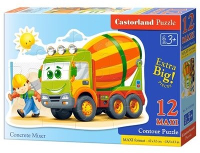 Castorland Puzzle maxi konturowe:concrete mixer 12