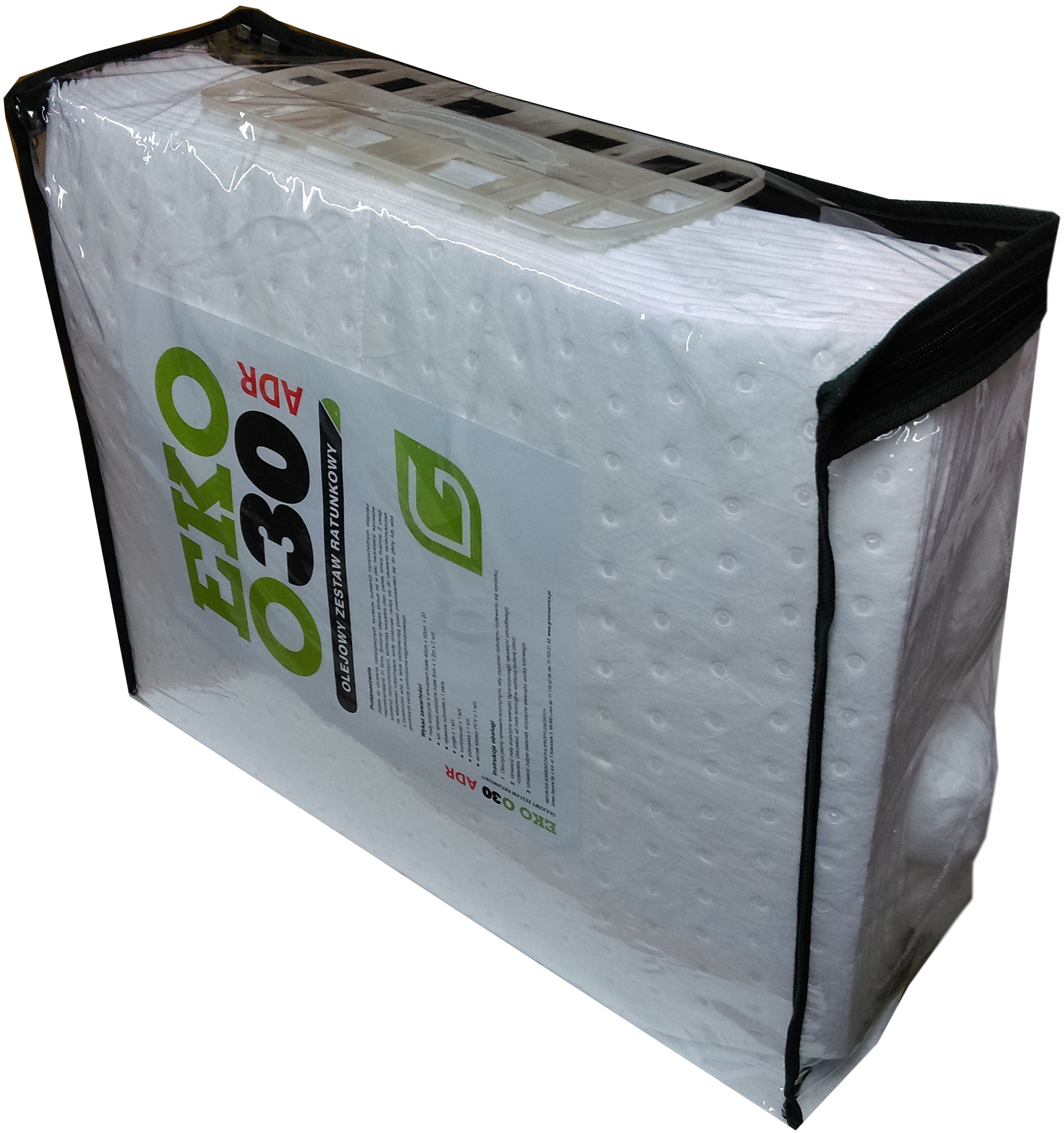 Producent Green Service Zestaw Ratunkowy Olejowy Adr Eko O30, Chłonność 28 L. Biały 31 L.