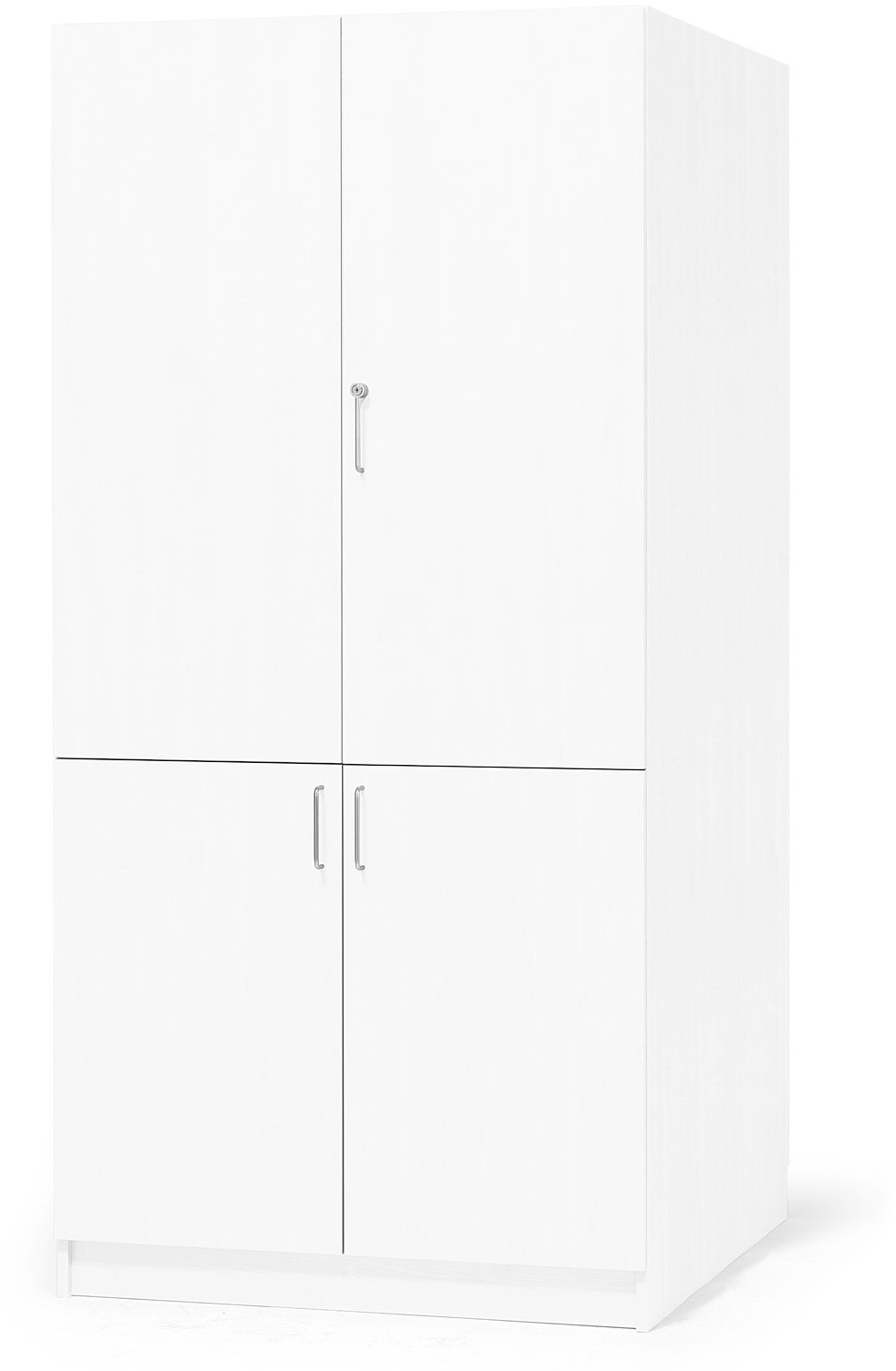AJ Produkty Szafa THEO, 4 drzwi, 2100x1000x600 mm, biały