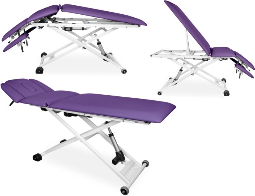 Juventas XSR-3LE stół rehabilitacyjny z elektryczną regulacją wysokości oraz pozycji Pivota i funkcji fotela XSR 3 L E XSR 3 L E Plus