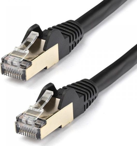 StarTech COM 7m CAT6a-Ethernet-Kabel Schwarz RJ45-Ethernet-Kabel Snagless STP-Kabel Kupfer 10-Gbit Netzwerkkabel 6ASPAT7MBK