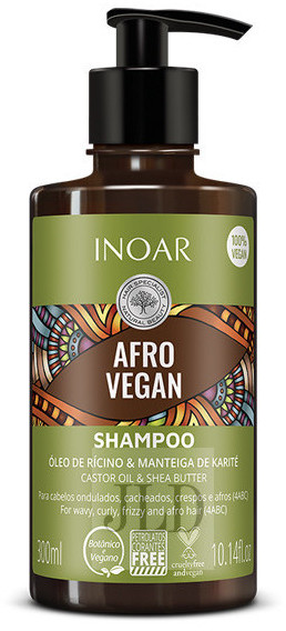 INOAR Afro Vegan szampon do włosów kręconych 300 ml INOAR25