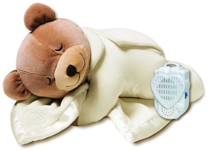 Prince Lionheart Miś z pozytywką i przytulanką Silkie - Cream/Kremowy - TUMMY SLEEP 0021B