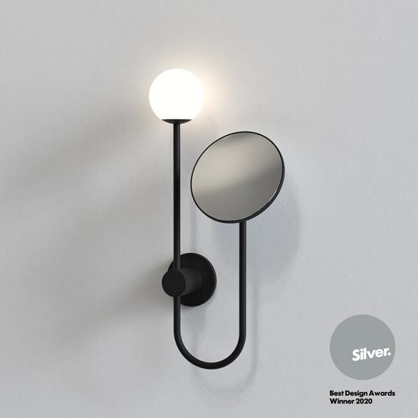 Astro Lighting Kinkiet z lusterkiem Orb czarny 1424003