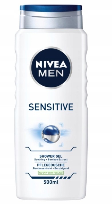 Nivea Men, Sensitive, Żel pod prysznic, 400 ml